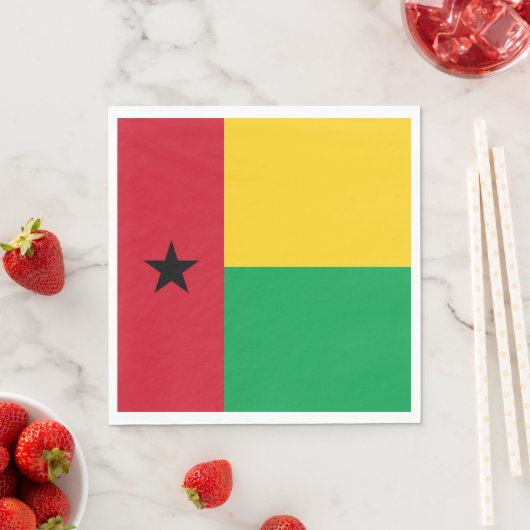 Guinea-Bissau-Flagge Serviette (Beispiel)