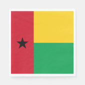 Guinea-Bissau-Flagge Serviette (Vorderseite)