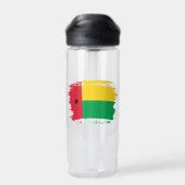 Guinea-Bissau-Flagge Trinkflasche (Rückseite)