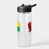 Guinea-Bissau-Flagge Trinkflasche (Links)