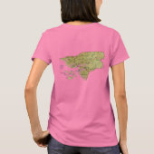 Guinea-Bissau-Flagge und T - Shirt Karte (Rückseite)