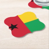Guinea-Bissau-Flagge Untersetzer (angewinkelt)