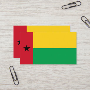Guinea-Bissau-Flagge Visitenkarte