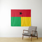 Guinea-Bissau-Flagge Wandteppich (Beispiel (Horizontal))