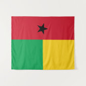 Guinea-Bissau-Flagge Wandteppich (Vorderseite (Horizontal))