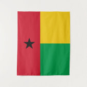 Guinea-Bissau-Flagge Wandteppich (Vorderseite)