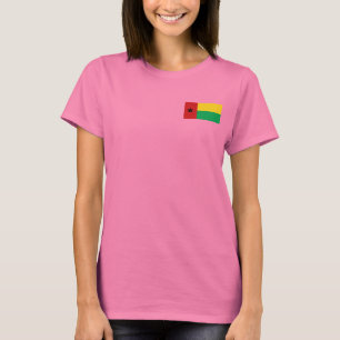 Guinea-Bissau Flaggen- und Karten-DK-T - Shirt
