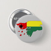 Guinea-Bissau Flaggenkarte Button (Vorne & Hinten)