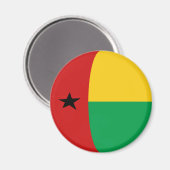 Guinea-Bissau-Flaggenmagnet Magnet (Vorderseite/Rückseite)