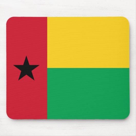 Guinea-Bissau-Flaggenmousepad Mousepad (Vorne)