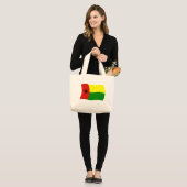 Guinea Bissau Flaggentasche Jumbo Stoffbeutel (Vorderseite (Model))