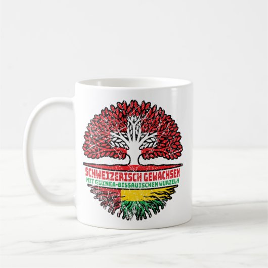 Guinea-Bissau Guinea-bissauisch Schweizer Schweiz Kaffeetasse (Links)