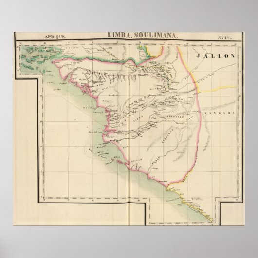 Guinea Bissau Guinea Sierra Leone, Afrika Poster (Vorne)
