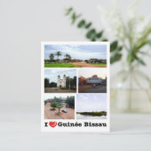 Guinea-Bissau - I Liebe Guinée Bissau - Postkarte (Stehend Vorderseite)