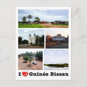 Guinea-Bissau - I Liebe Guinée Bissau - Postkarte