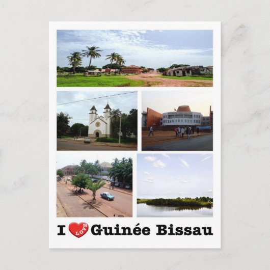 Guinea-Bissau - I Liebe Guinée Bissau - Postkarte (Vorderseite)