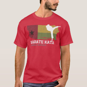 Guinea Bissau Karate Kata Kampfsport Frauen Mädche T-Shirt