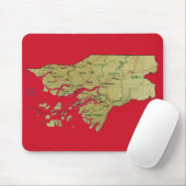 Guinea-Bissau Karte Mousepad (Mit Mouse)