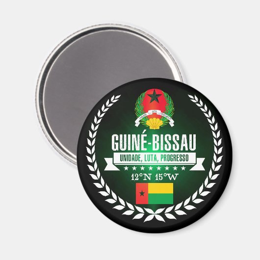 Guinea-Bissau Magnet (Vorderseite/Rückseite)