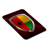 Guinea-Bissau-Mettalic-Emblem Magnet (Rechte Seite)