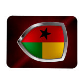 Guinea-Bissau-Mettalic-Emblem Magnet (Horizontal)