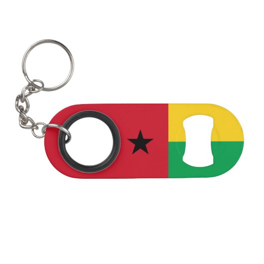 Guinea Bissau Mini Flaschenöffner (Vorderseite (Horizontal))