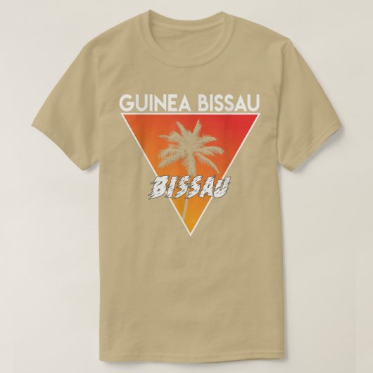 Guinea bissau mit sonnigen Farben T-Shirt (Design vorne)