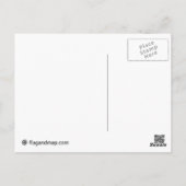 Guinea-Bissau-Multihue-Flaggen Postkarte (Rückseite)