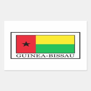 Guinea-Bissau Rechteckiger Aufkleber