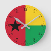 Guinea Bissau Runde Wanduhr (Vorderseite)