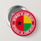 Guinea-Bissau-RundEmblem Button (Vorne & Hinten)