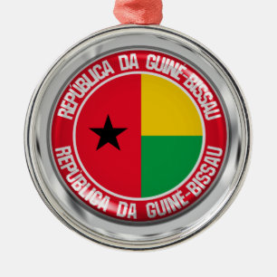 Guinea-Bissau-RundEmblem Ornament Aus Metall