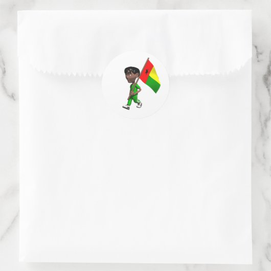 Guinea Bissau Sticker (Tasche)