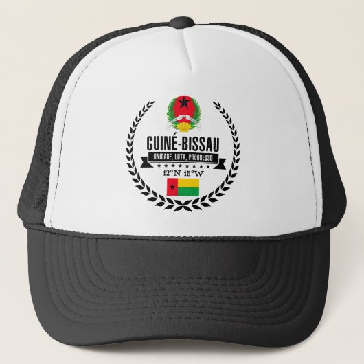 Guinea-Bissau Truckerkappe (Vorderseite)