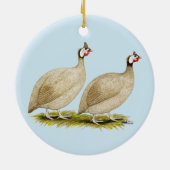 Guinea Buff Dundott Fowl Keramikornament (Hinten)