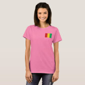 Guinea-Conakry-Flag und Map-dk-T - Shirt (Vorne ganz)