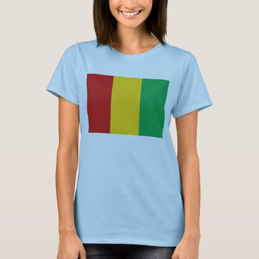 Guinea-Conakry-Flag x T - Shirt Karte (Vorderseite)
