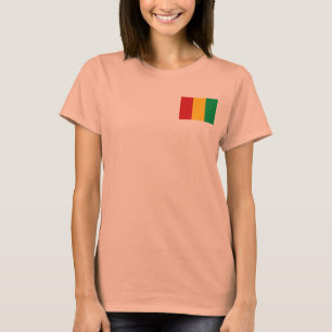 Guinea-Conakry-Flagge + Karte T-Shirt