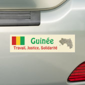 Guinea-Conakry Flagge + Karten-Autoaufkleber Autoaufkleber (Auf Auto)