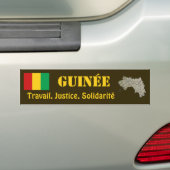Guinea-Conakry Flagge + Karten-Autoaufkleber Autoaufkleber (Auf Auto)