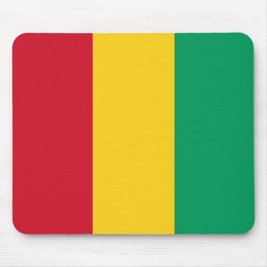 Guinea-Conakry Flagge Mousepad (Vorne)