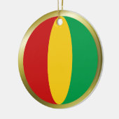 Guinea-Conakry Flaggen-Verzierung Keramik Ornament (Links)
