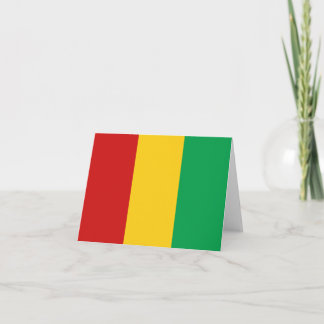 Guinea-Conakry-Flaggennotecard Karte