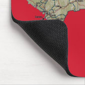 Guinea-Conakry Karte Mousepad (Ecke)