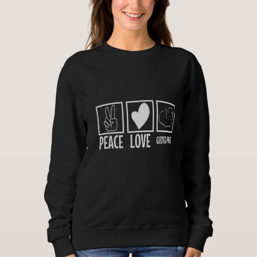 Guinea der friedlichen Liebe Sweatshirt (Vorderseite)