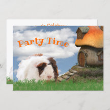 Guinea der Geburtstagsparty Pig Mushroom House