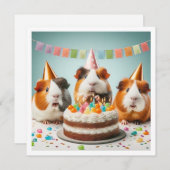 Guinea, die Kuchen fressen Einladung (Vorne/Hinten)