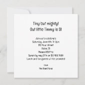 Guinea, die Kuchen fressen Einladung (Rückseite)