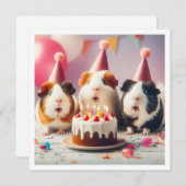 Guinea, die Kuchen fressen Einladung (Vorne/Hinten)