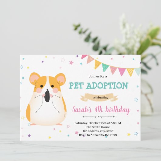 Guinea Einladung (Stehend Vorderseite)